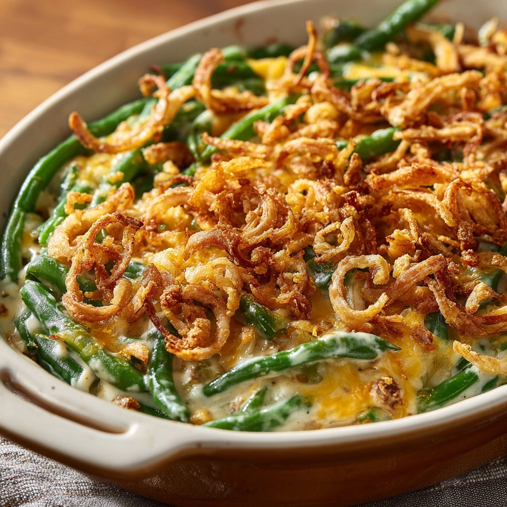 Holiday Potluck Hero: Cheesy Green Bean Casserole Upgrade