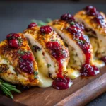 Impressive Cranberry Brie Stuffed Chicken