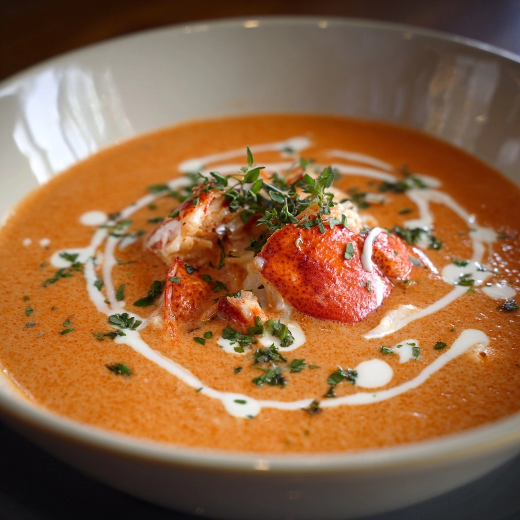 Indulge in Creamy Langostino Lobster Bisque Bliss!