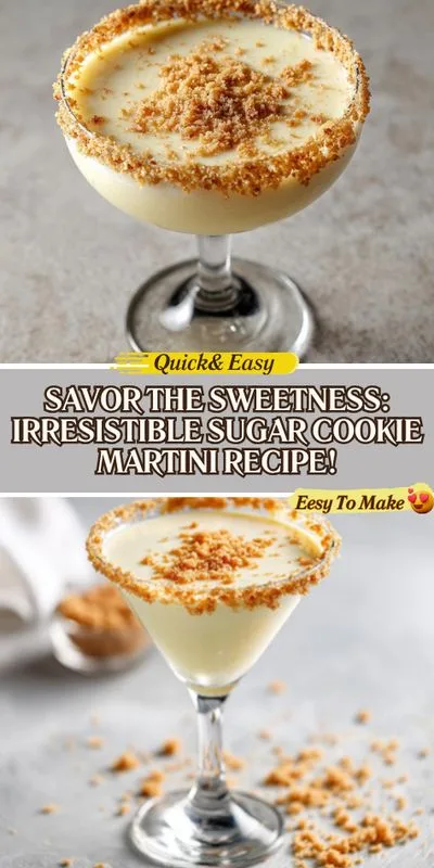 Indulge in the Sweet Bliss of a Sugar Cookie Martini Today! 2 Indulge in the Sweet Bliss of a Sugar Cookie Martini!