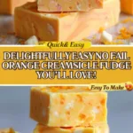 Irresistible No Fail Orange Creamsicle Fudge Recipe Awaits! 3 Irresistible No Fail Orange Creamsicle Fudge Recipe!