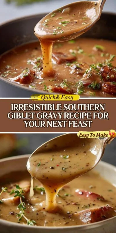 Irresistible Southern Giblet Gravy Recipe for Your Holiday Feast!