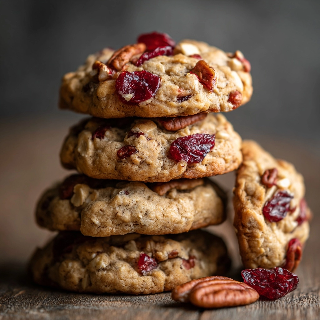 Oatmeal Cranberry Pecan Cookies with the Perfect Chew