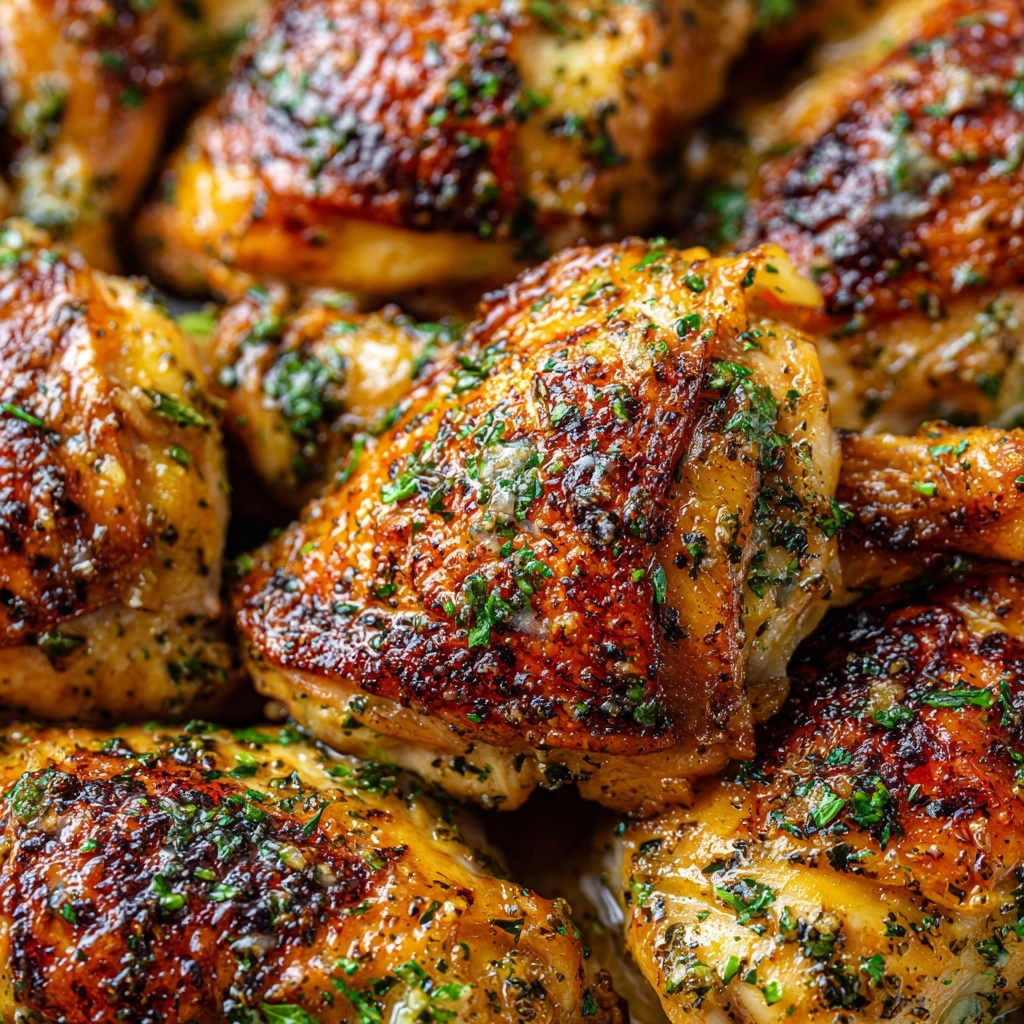 Oven-Roasted Garlic Butter Chicken with Crispy Edges