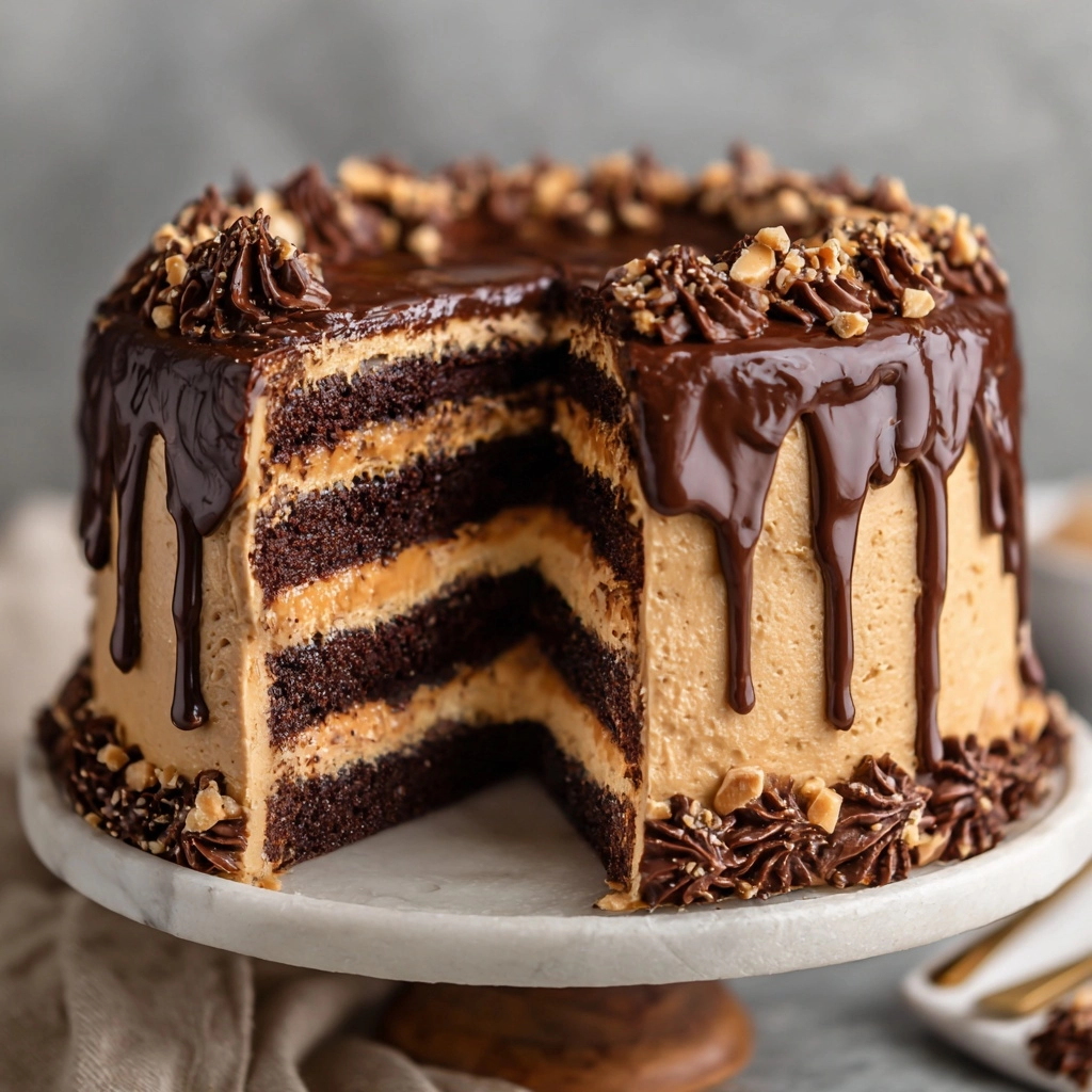 Peanut Butter Chocolate Layer Cake for Serious Dessert Lovers