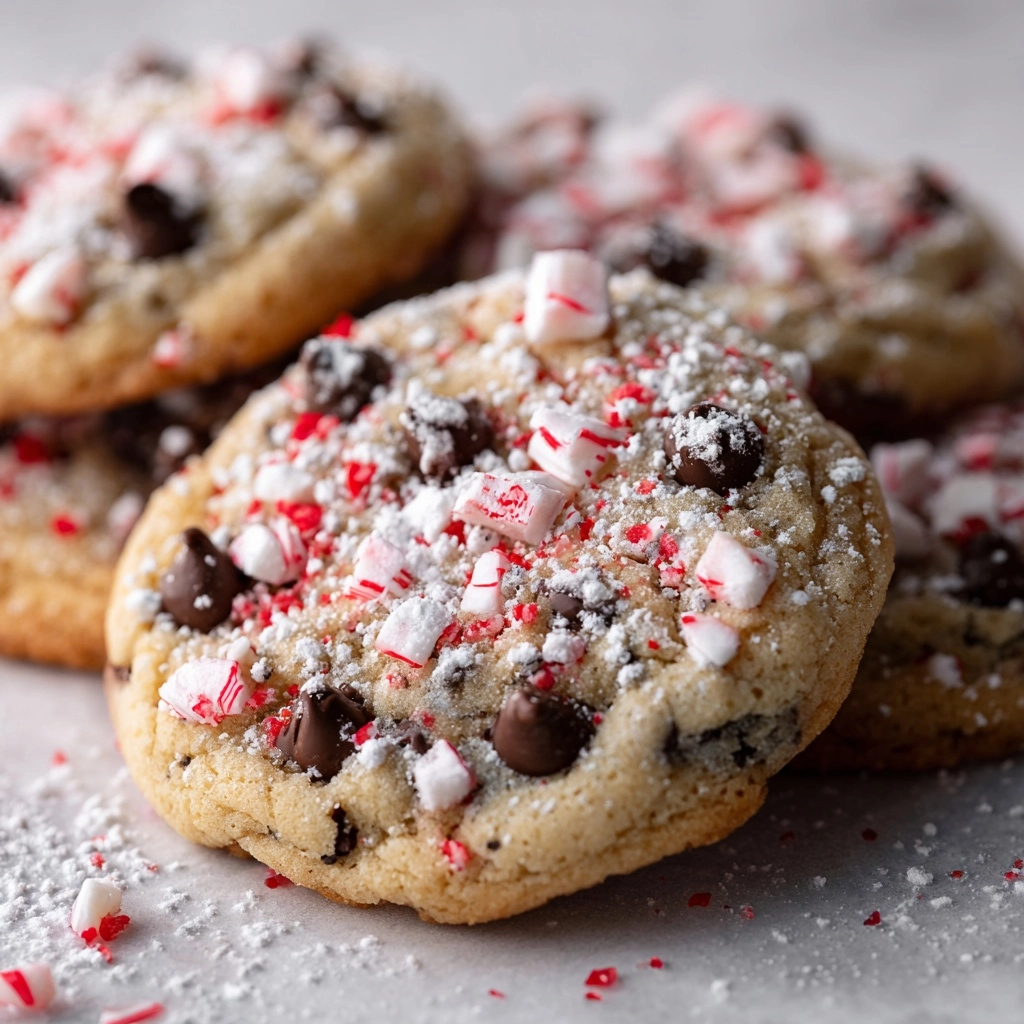 Peppermint Chocolate Chip Cookies That Taste Like Christmas
