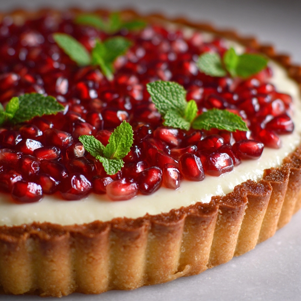 Pomegranate Cream Cheese Tart That Looks Restaurant-Ready