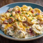Savor the Comfort: Creamy Crockpot Pierogi Casserole with Kielbasa