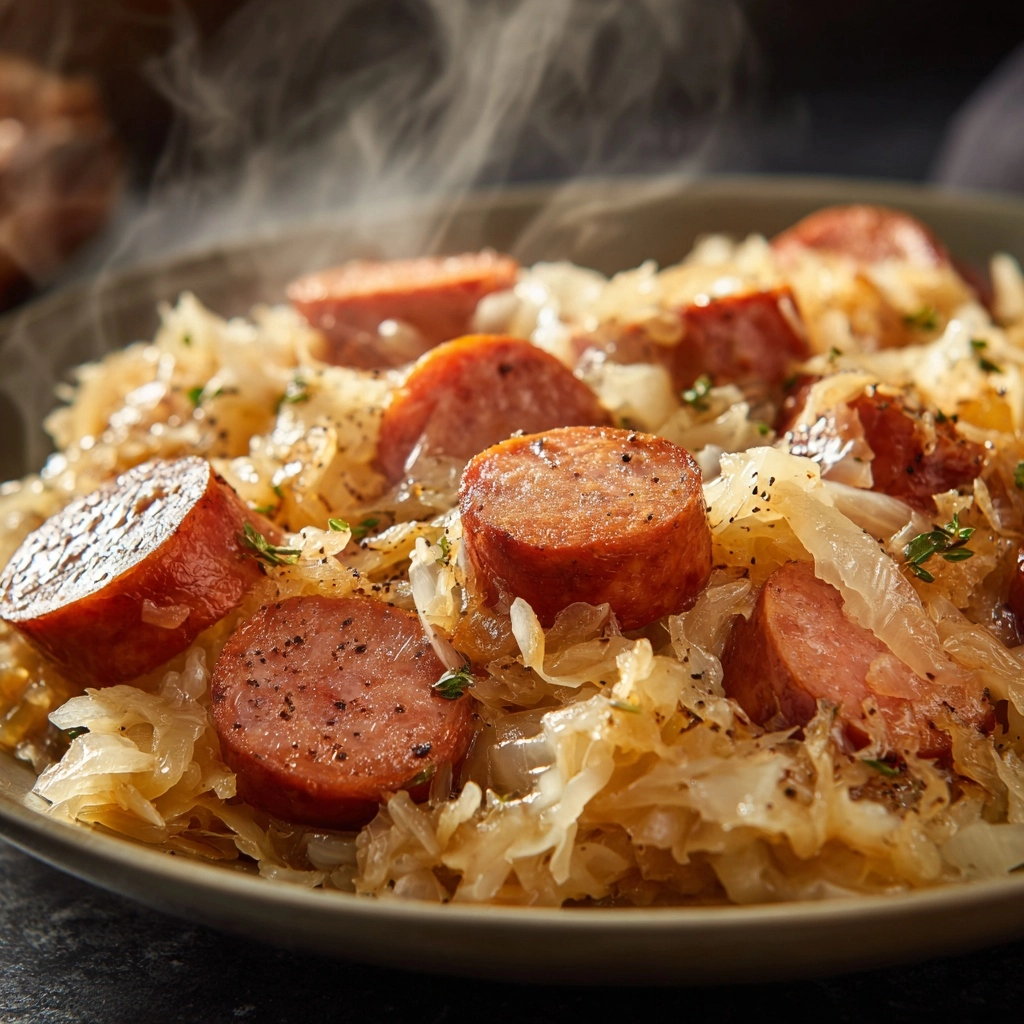 Savory Slow Cooker Kielbasa and Sauerkraut: Easy Dinner Delight!