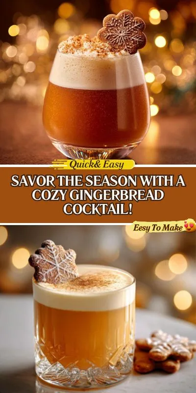 Sip into the Holidays with a Delicious Gingerbread Cocktail! Discover your new festive favorite. 2 Sip into the Holidays with a Delicious Gingerbread Cocktail!