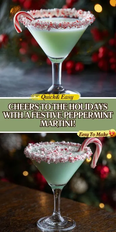 Sip into the Holidays with a Festive Peppermint Martini Recipe!