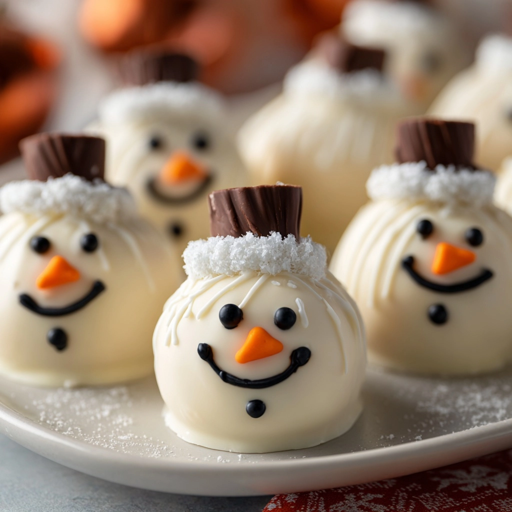 Snowman Oreo Truffles: Adorable Treats You Can't Resist! 2 Snowman Oreo Truffles (Almost Too Cute to Eat)