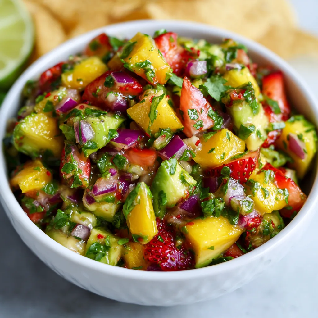 Avocado Strawberry Mango Salsa
