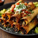 Baked Black Bean Taquitos