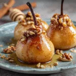 Baked Pears with Cinnamon and Honey