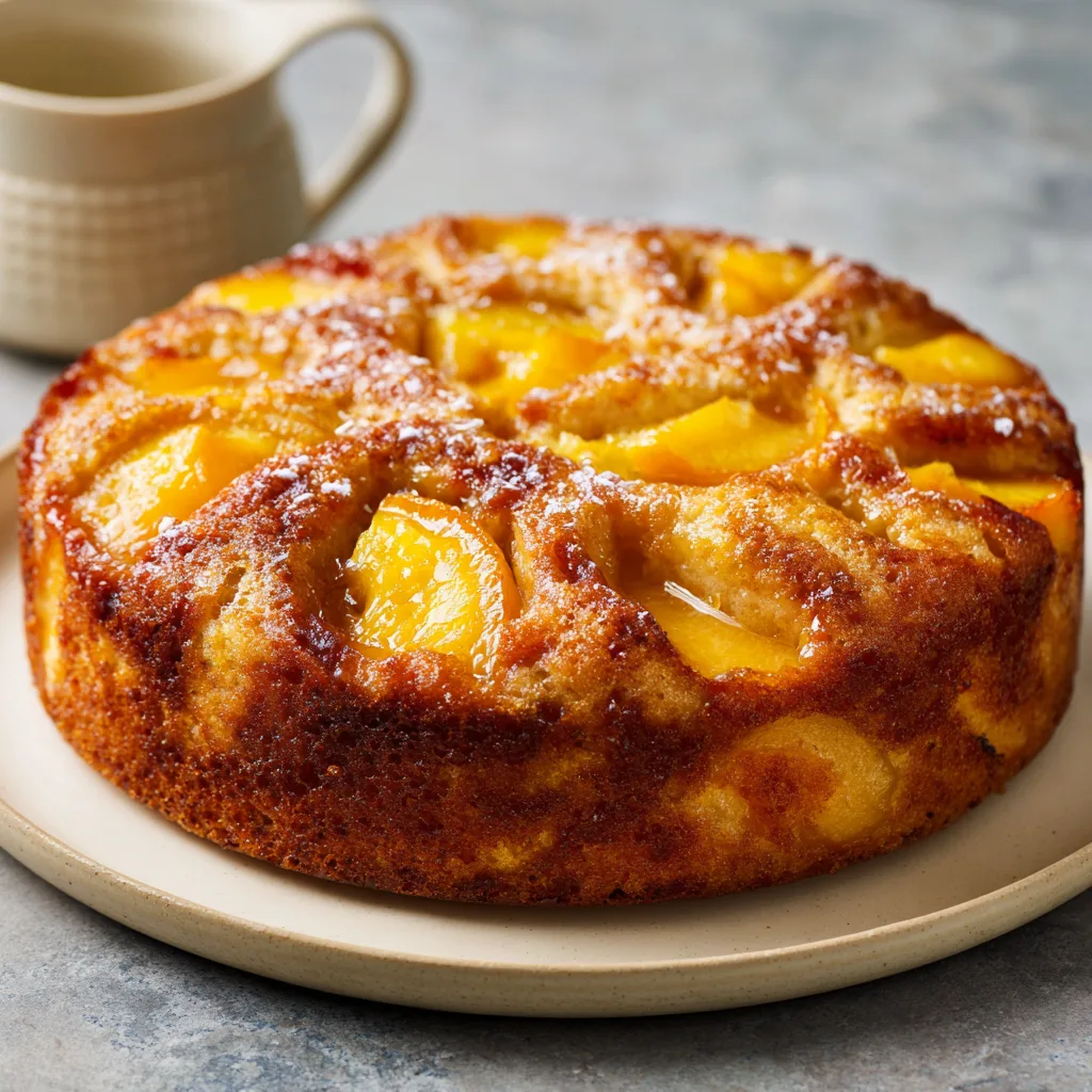 Brown Sugar Peach Cake • simply INCREDIBLE!