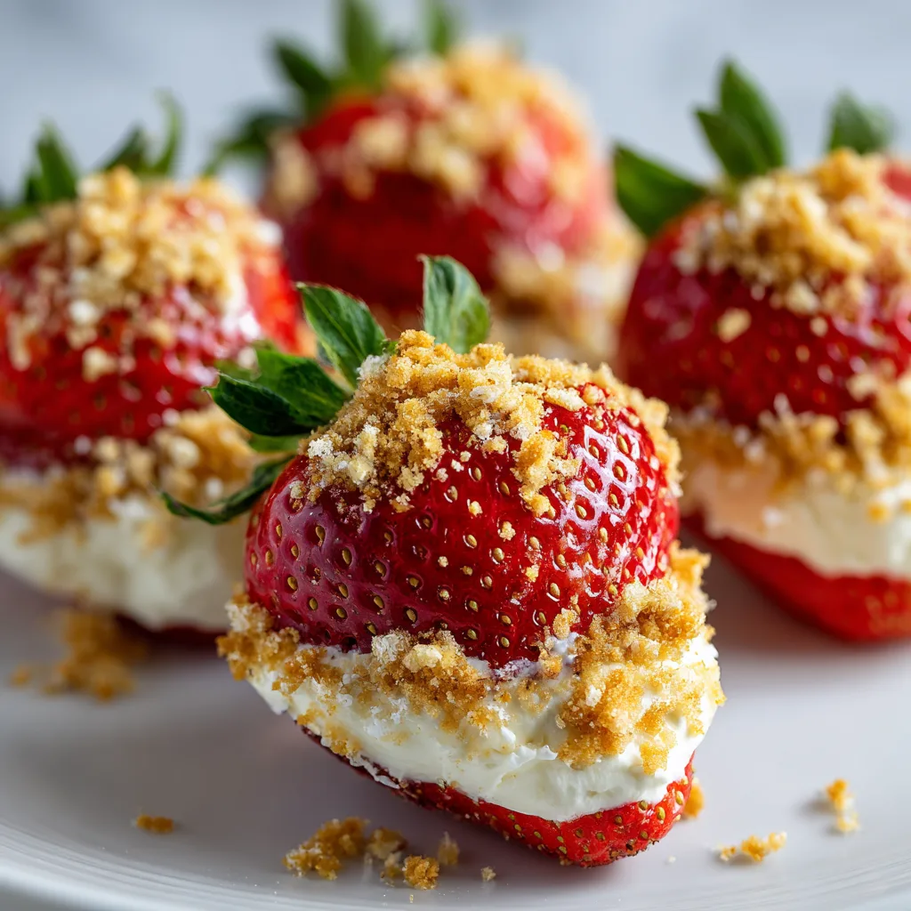 Cheesecake Stuffed Strawberries (The Best Party Food)