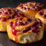 Cherry Cinnamon Rolls with Homemade Filling - Made in Motherhood