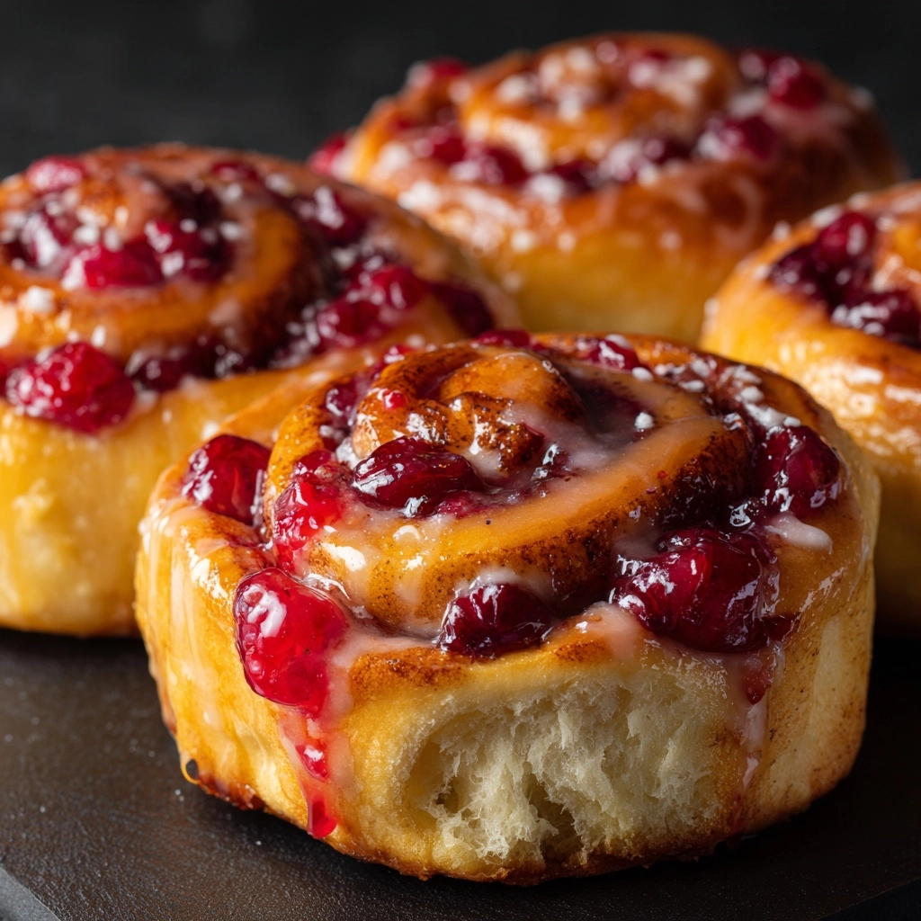 Cherry Cinnamon Rolls with Homemade Filling - Made in Motherhood