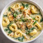 Chicken Alfredo Tortellini Soup