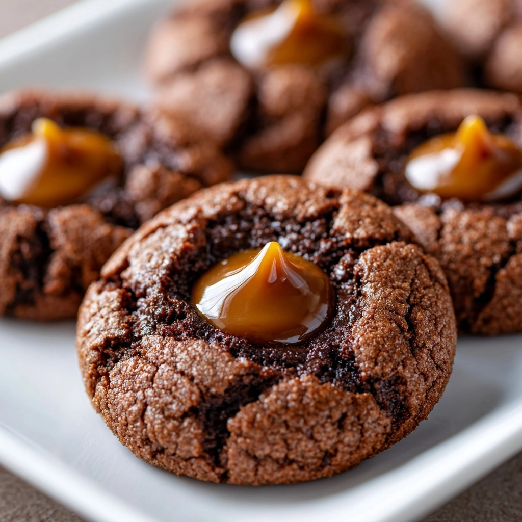 Chocolate Caramel Blossoms