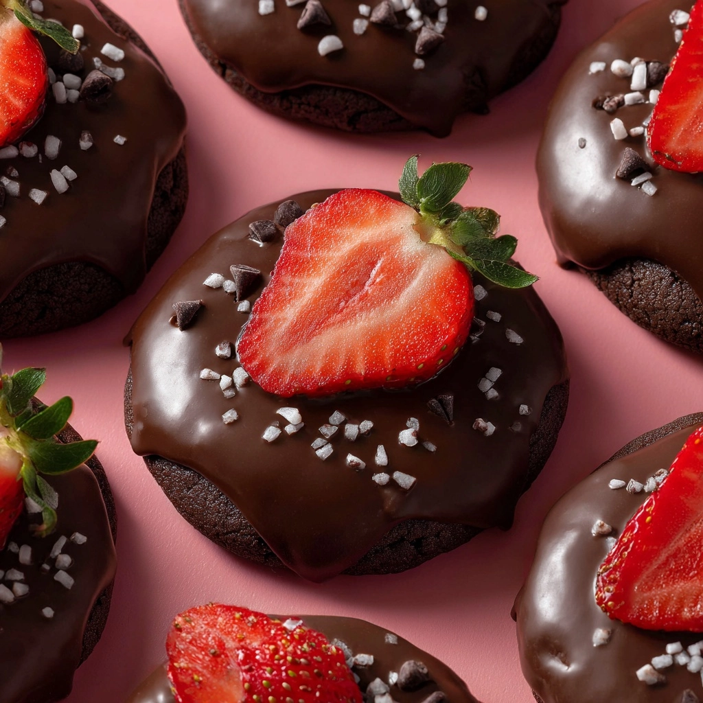 Chocolate Covered Strawberry Cookies Perfect For Your Sweetheart