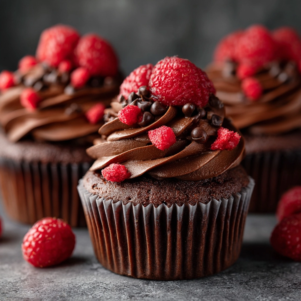 Chocolate Raspberry Cupcakes - In Bloom Bakery