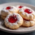 Christmas Maraschino Cherry Shortbread Cookies