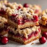 Cranberry Crumble Bars - Browned Butter Blondie