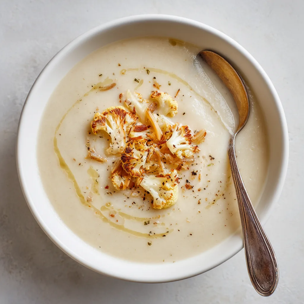 Creamy Roasted Cauliflower Soup | Ambitious Kitchen