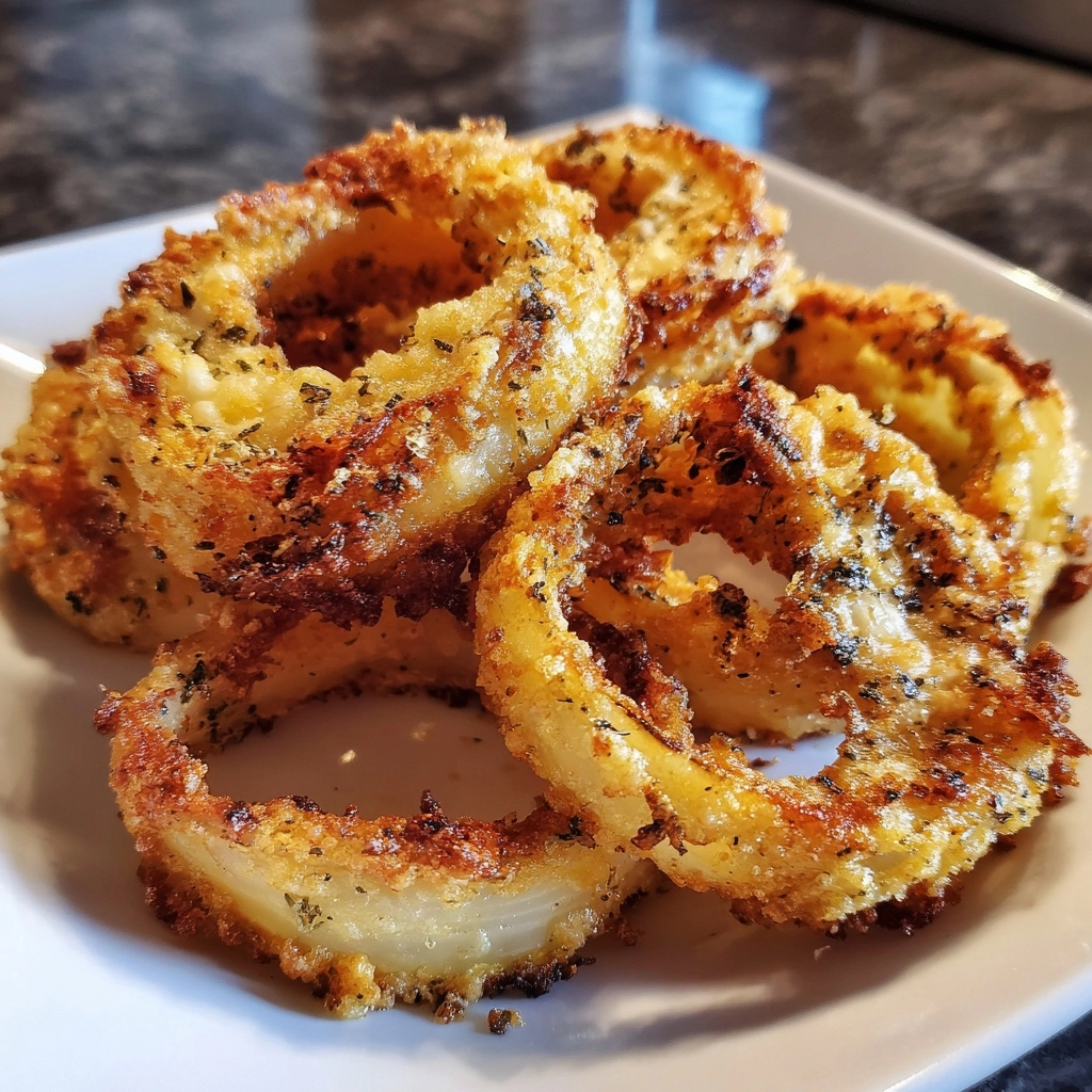 Crispy Keto Onion Rings (No Breadcrumbs, No Frying!)