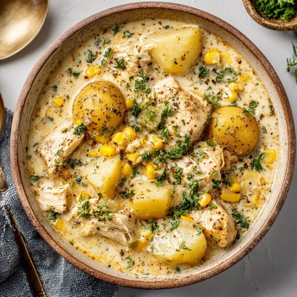 Crockpot Chicken Corn Chowder