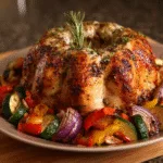 Easy Bundt Pan Roasted Greek Chicken and Vegetables Recipe