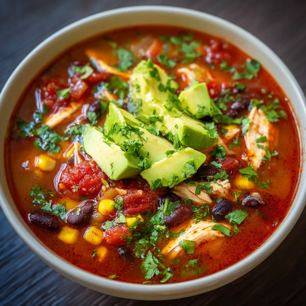 Easy Chicken Taco Soup