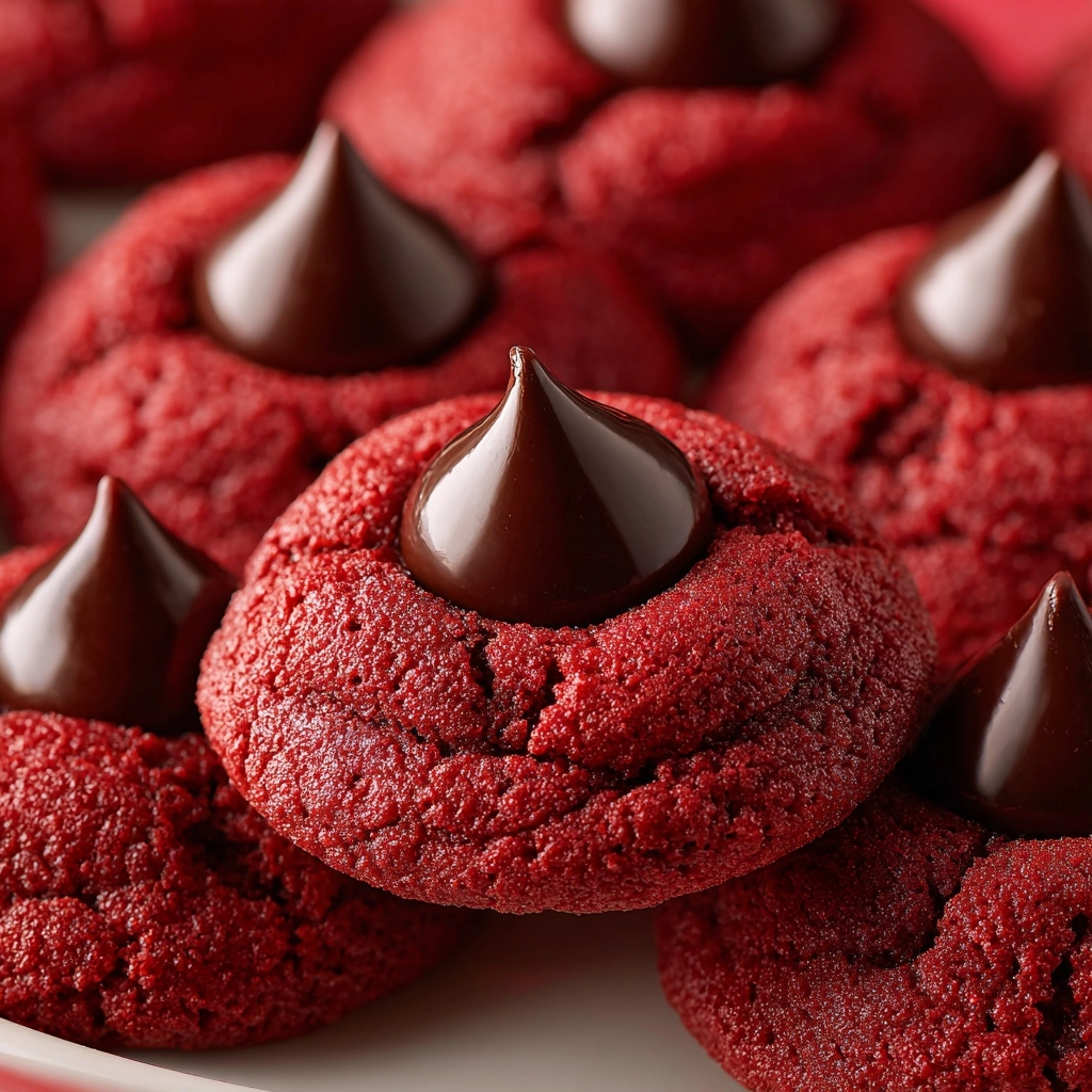 Easy Hershey's Red Velvet Blossoms Cookies