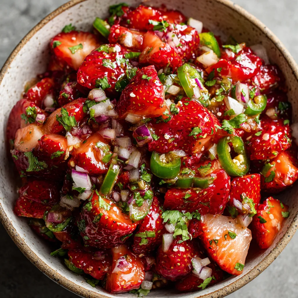 Easy Strawberry Jalapeño Salsa