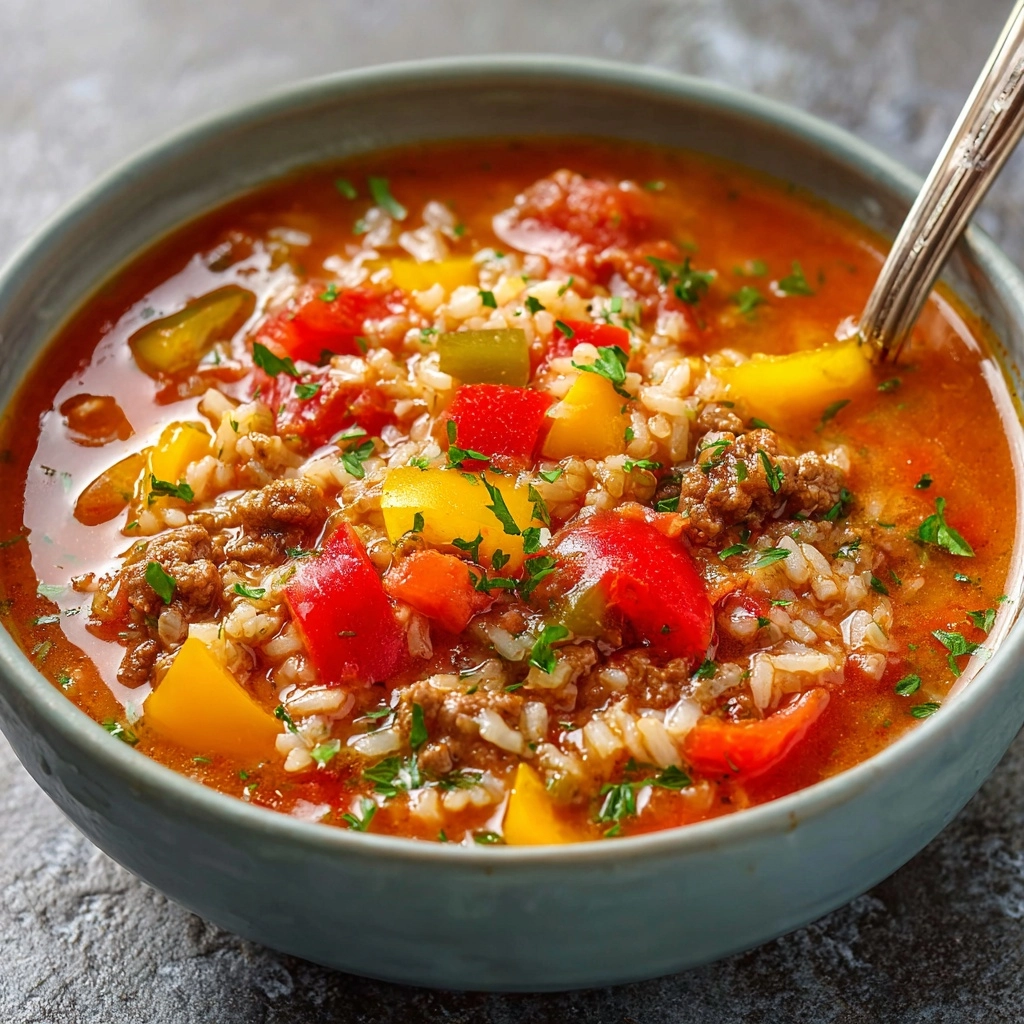 Easy Stuffed Pepper Soup Recipe