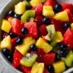 Fruit Salad - with honey lime dressing (EASY)