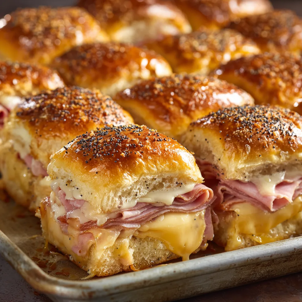 Ham and Cheese Sliders: A Quick and Tasty Delight! 2 Ham and Cheese Sliders