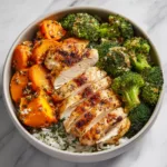 Healthy Chicken & Sweet Potato Rice Bowl