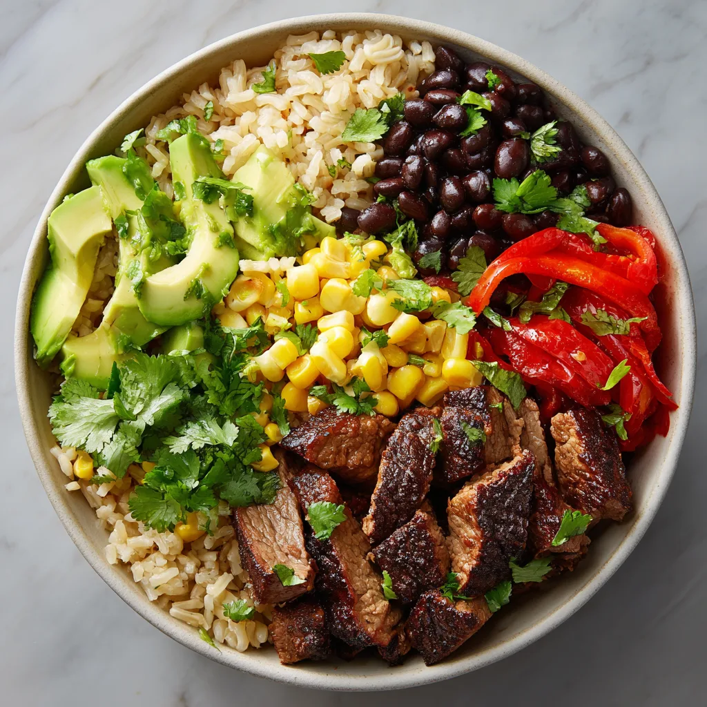 Healthy Steak Burrito Bowls