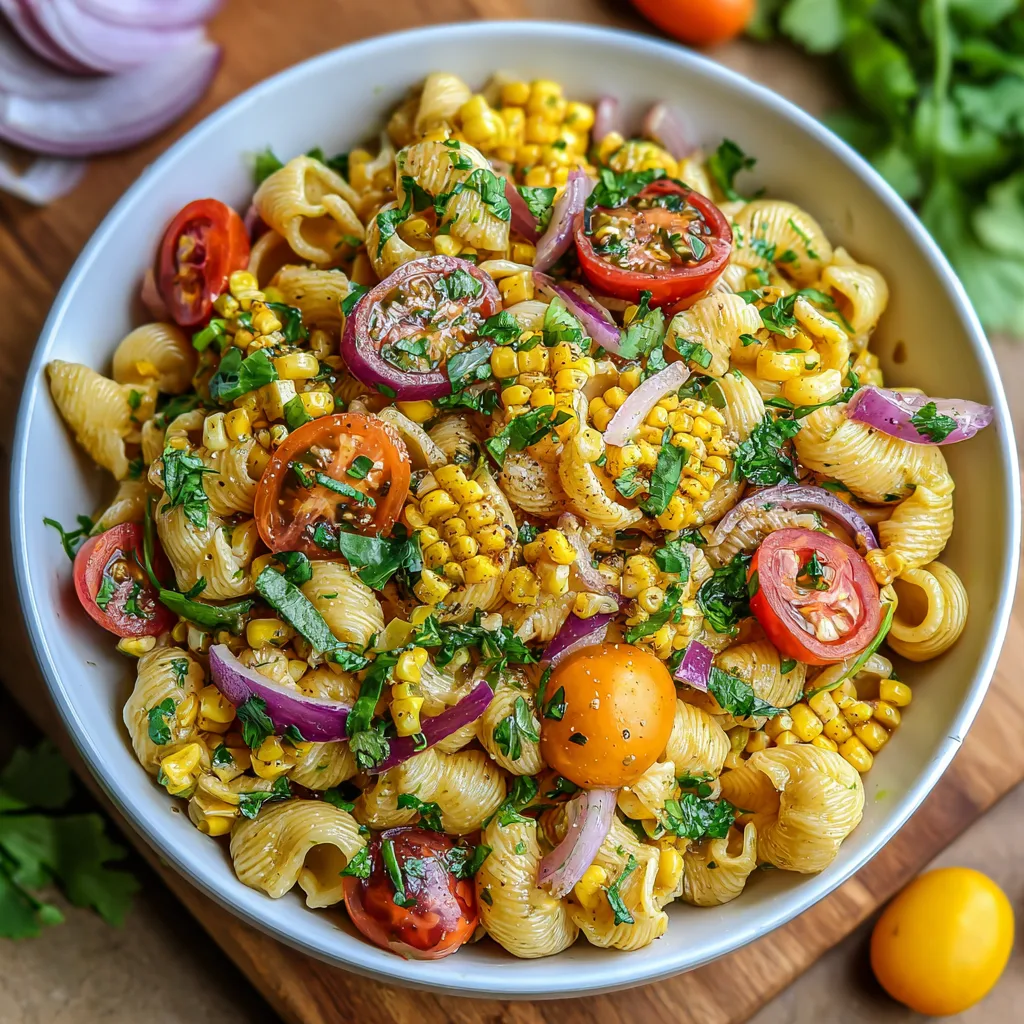 Healthy Street Corn Pasta Salad: A Fresh and Flavorful Delight! 2 Healthy Street Corn Pasta Salad