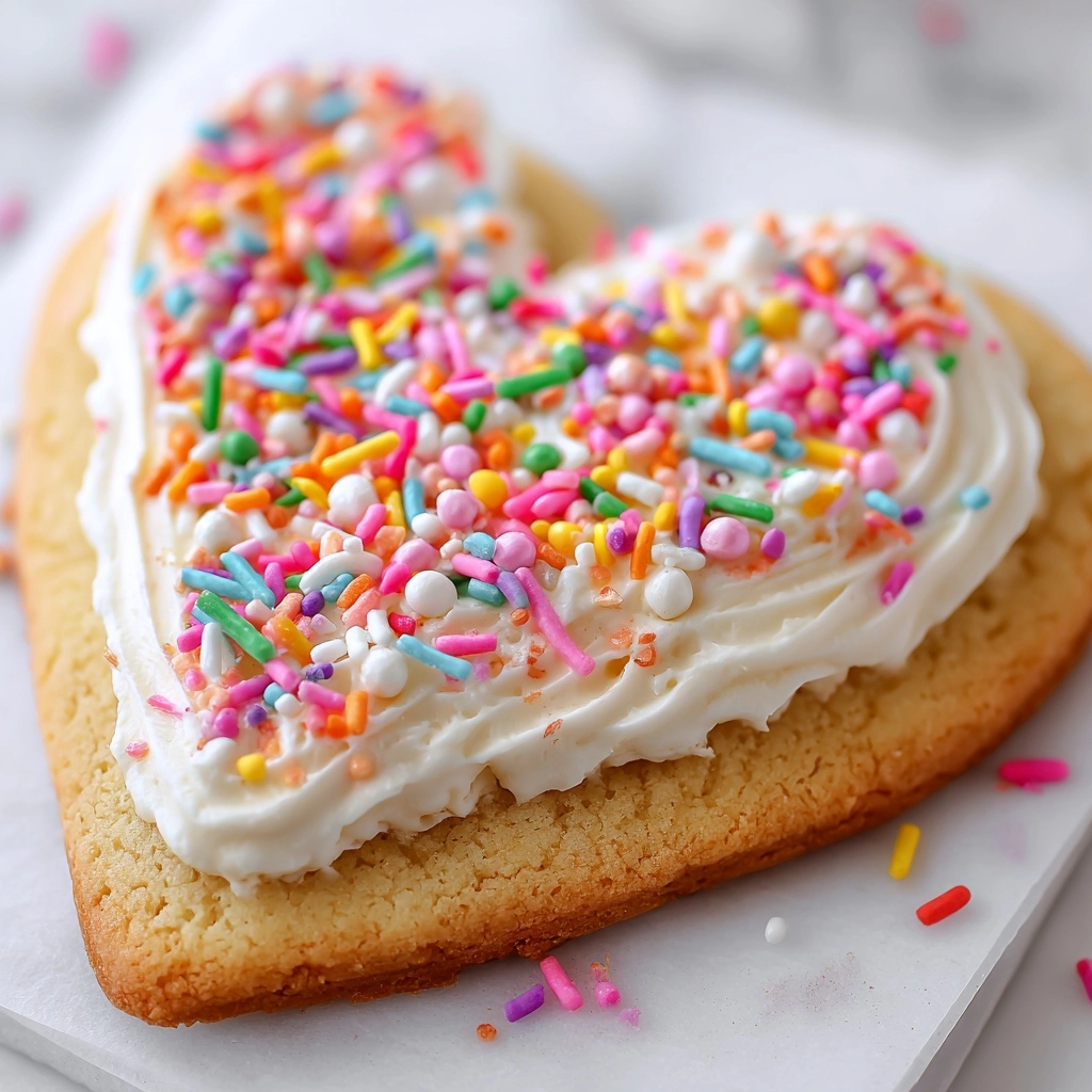 Heart Shaped Cookie Cake: A Sweet Delight to Share! 2 Heart Shaped Cookie Cake