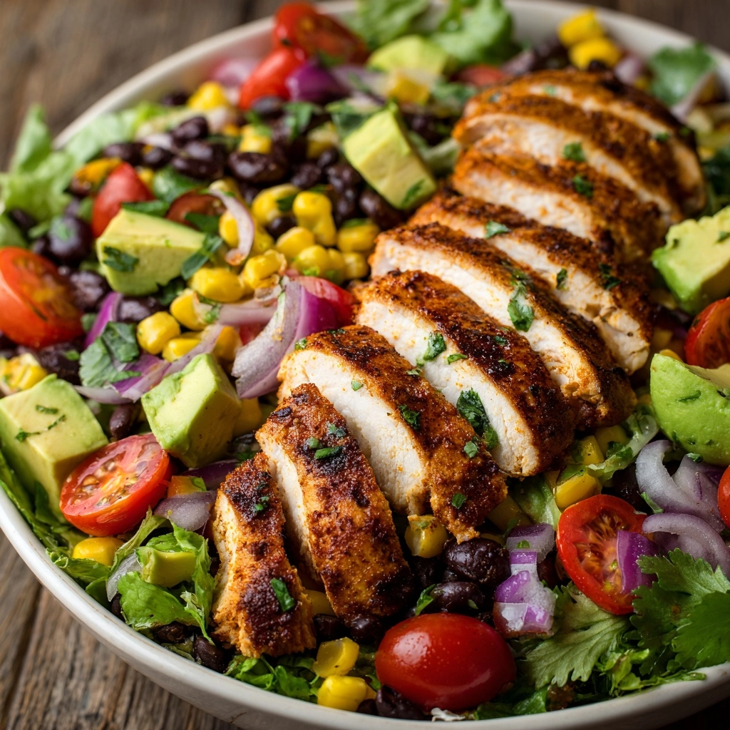 High Protein Southwest Chicken Salad