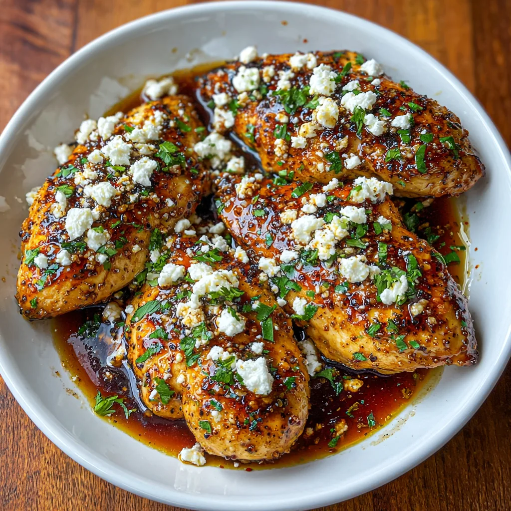 Hot Honey Feta Chicken – Sweet, Spicy & Irresistibly Tender