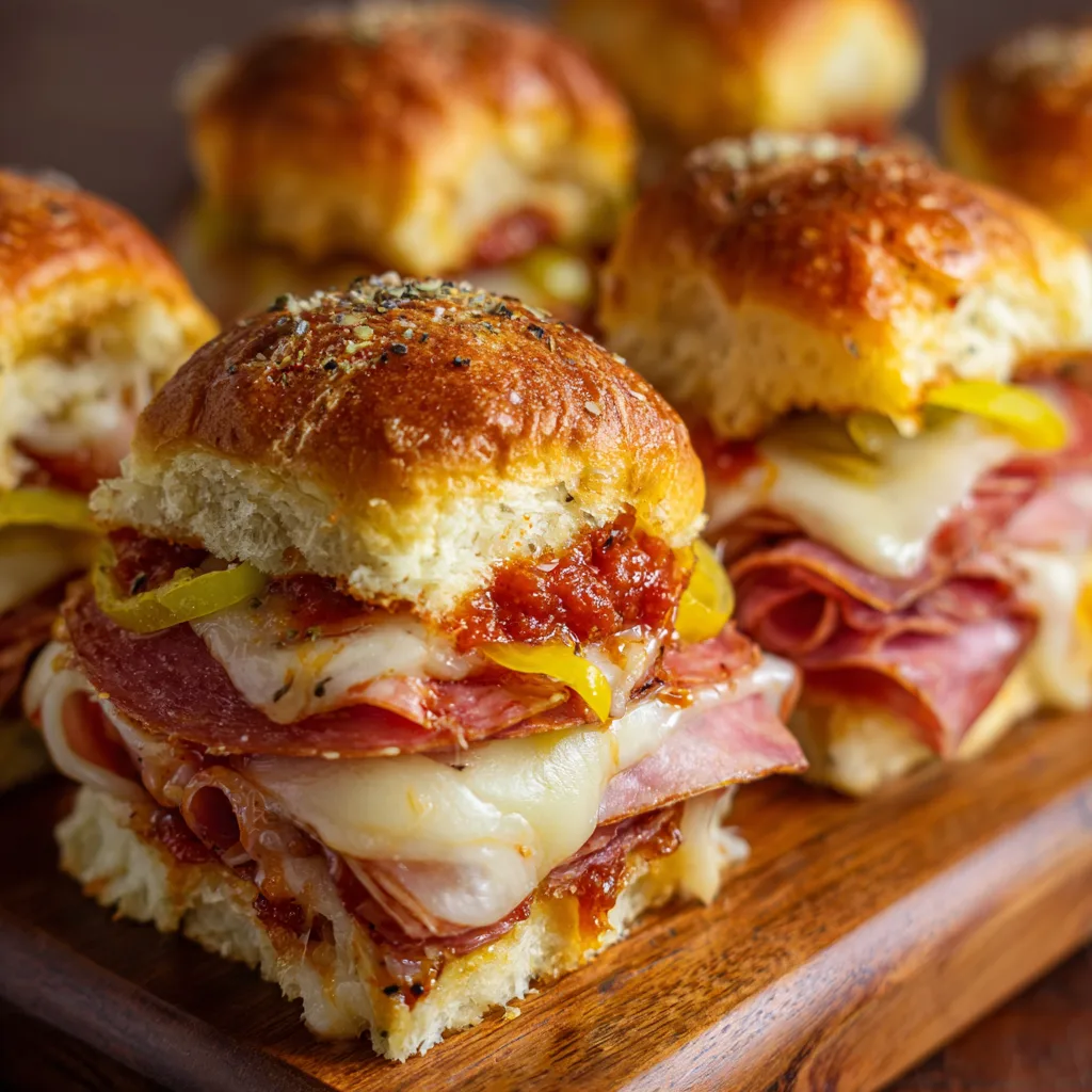 Hot Italian Sub Sliders: Unlock the Best Recipe Today! 2 Hot Italian Sub Sliders - The Jam Jar Kitchen
