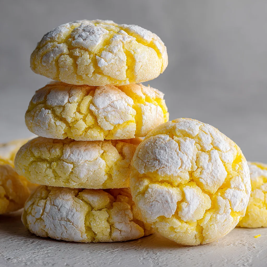 Lemon Crinkle Cookies - Herbs & Flour