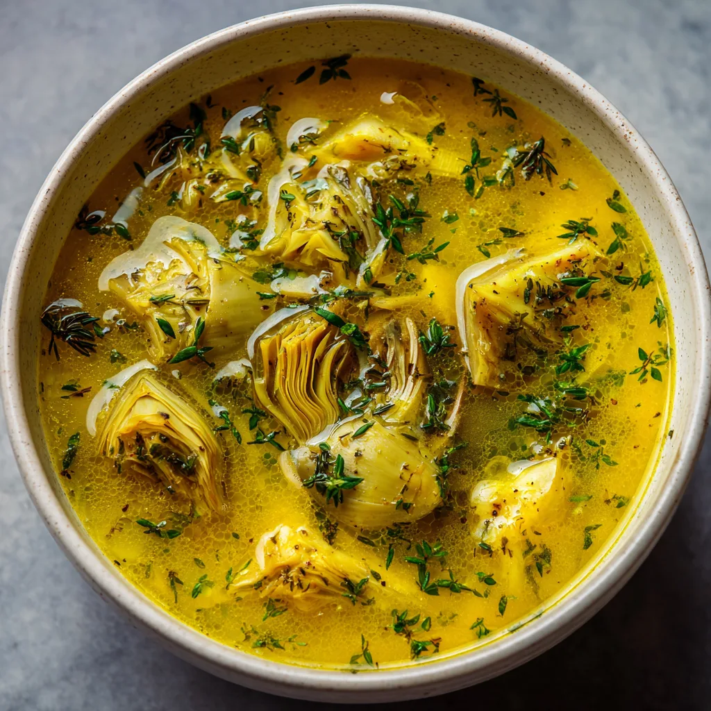Lemony Tuscan Artichoke Soup • 30 minutes!