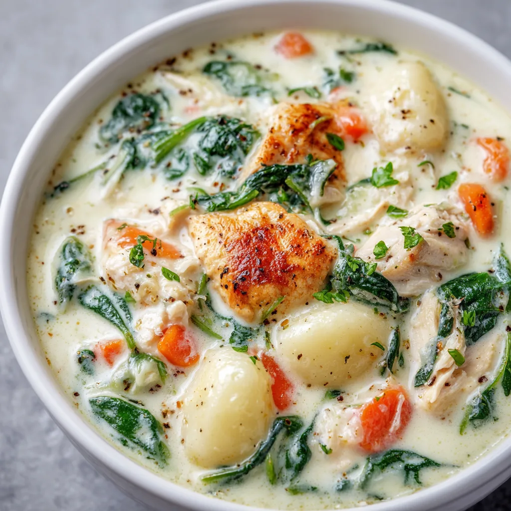 Olive Garden Chicken Gnocchi Soup
