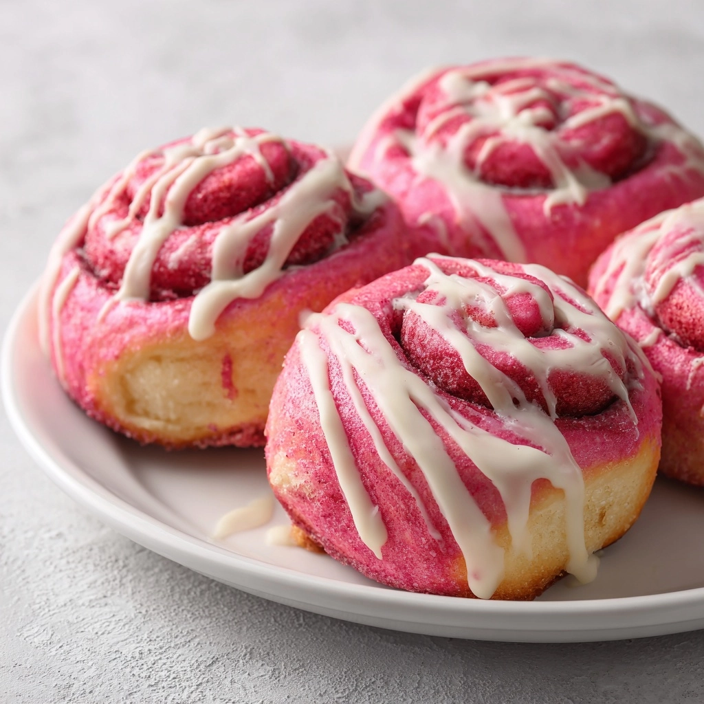 Pink Velvet Cinnamon Rolls